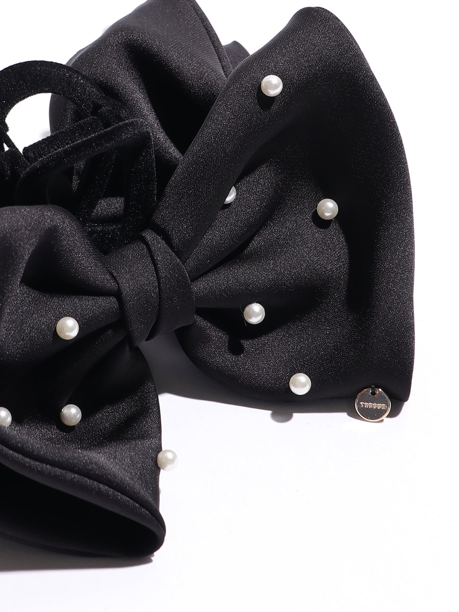 Ruban big Clip in satin-Pearl – TRESSE公式サイト