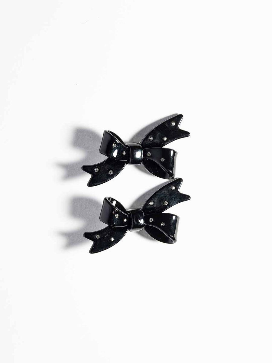 Maison bijou ruban clip grand in Black – TRESSE公式サイト