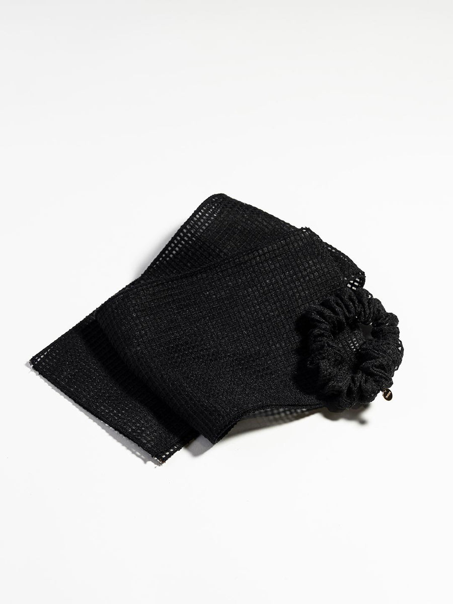 mesh ribbon chouchou in Black – TRESSE公式サイト