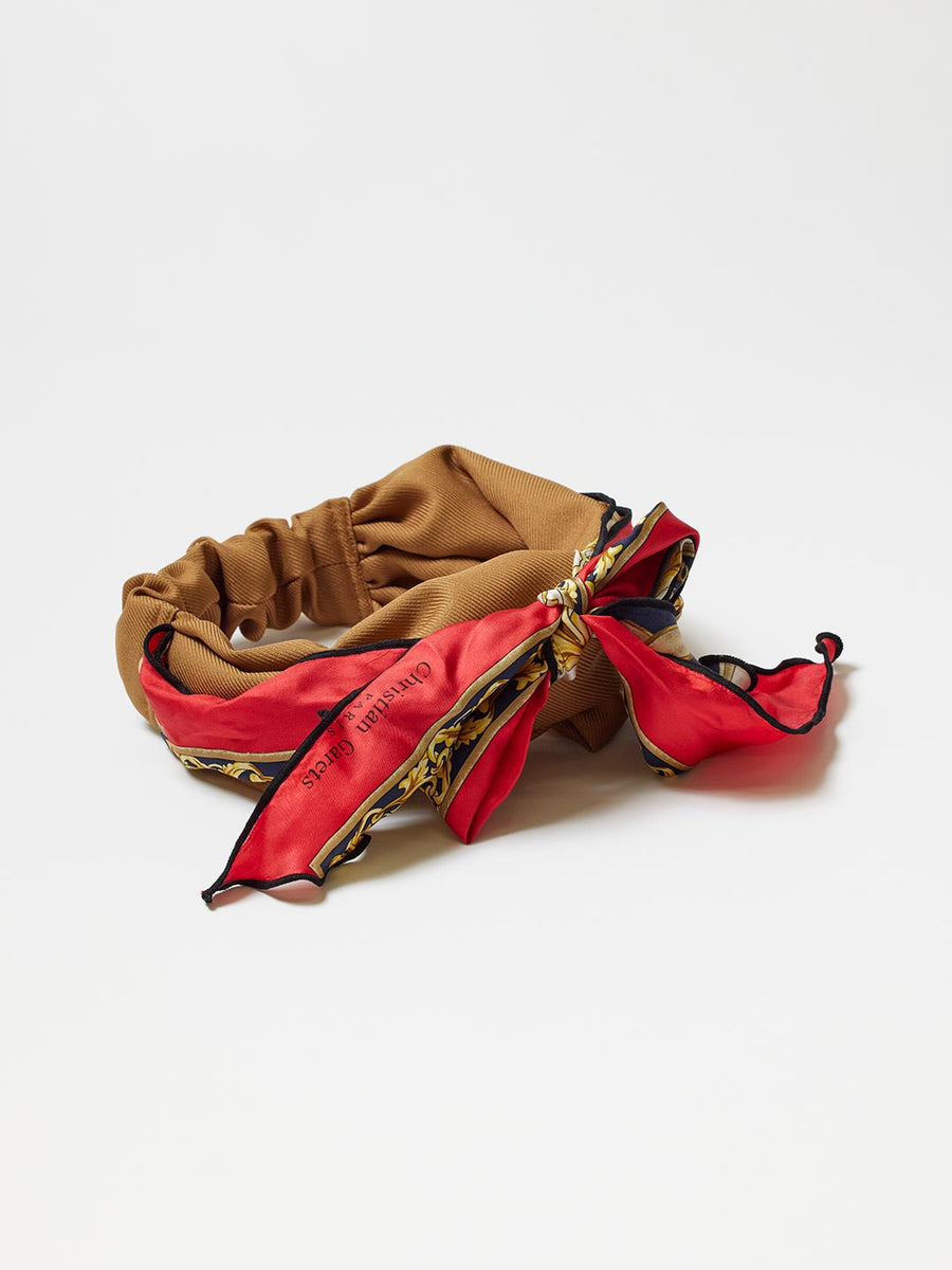 TRESSE×MAISON No.8 Scarf Turban in Beige | TRESSE(トレス