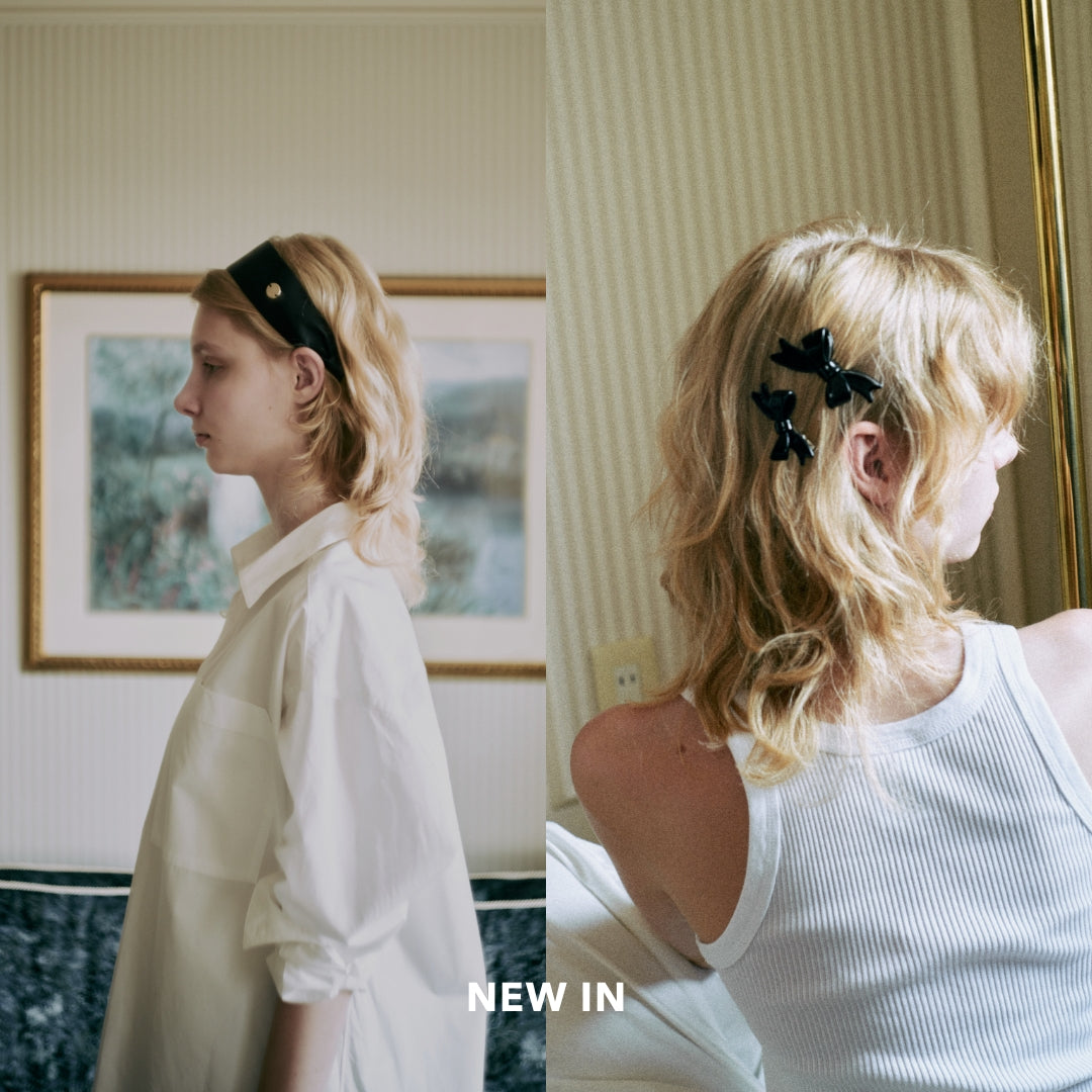 NEW IN | Wide Leather Serre-tête & Maison Ruban Clip Grand