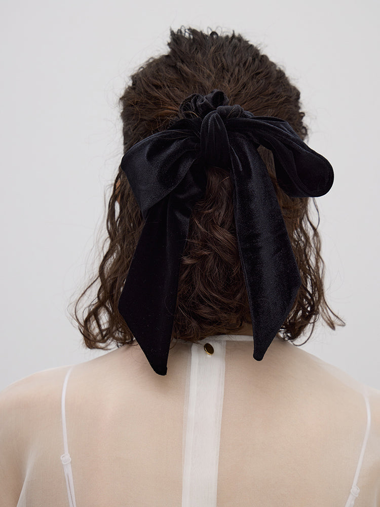 JEANNE Ribbon in Velvet in Black