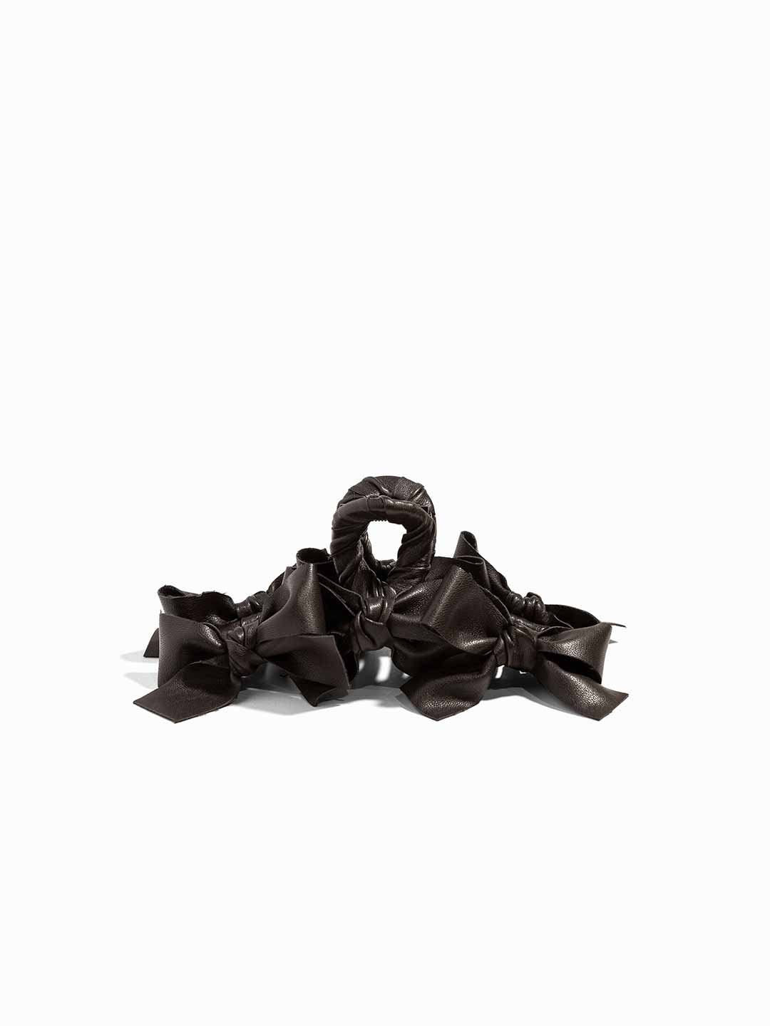 Leather Ruban Clip in Brown – TRESSE公式サイト