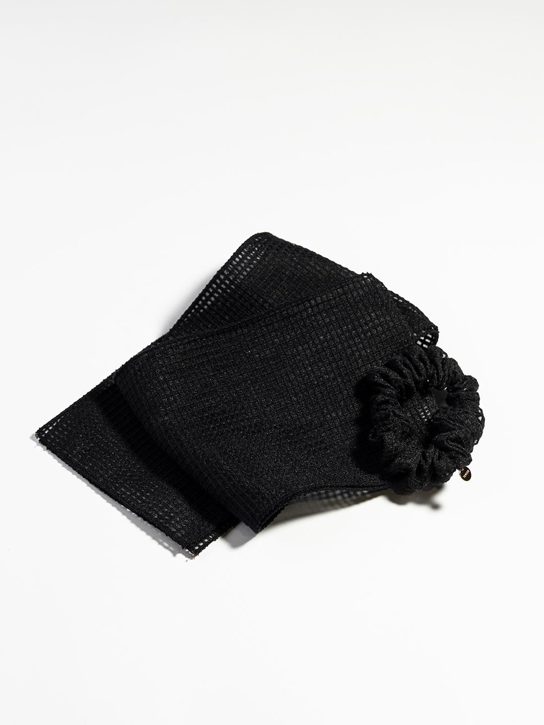 mesh ribbon chouchou in Black – TRESSE公式サイト