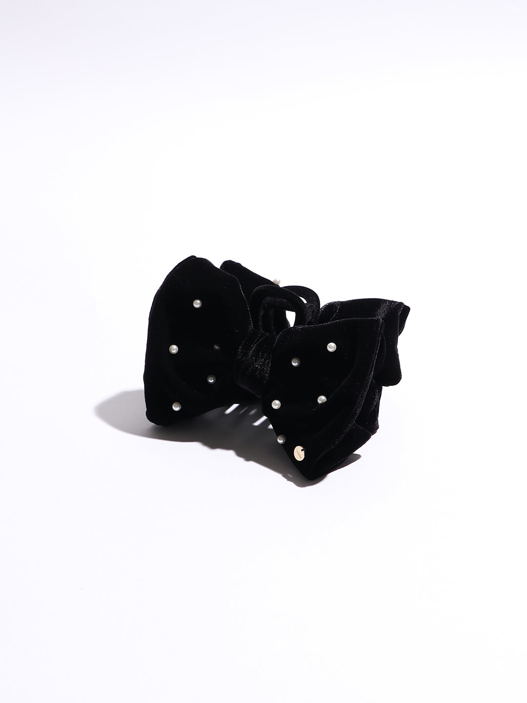 Ruban big Clip  in velourPearl