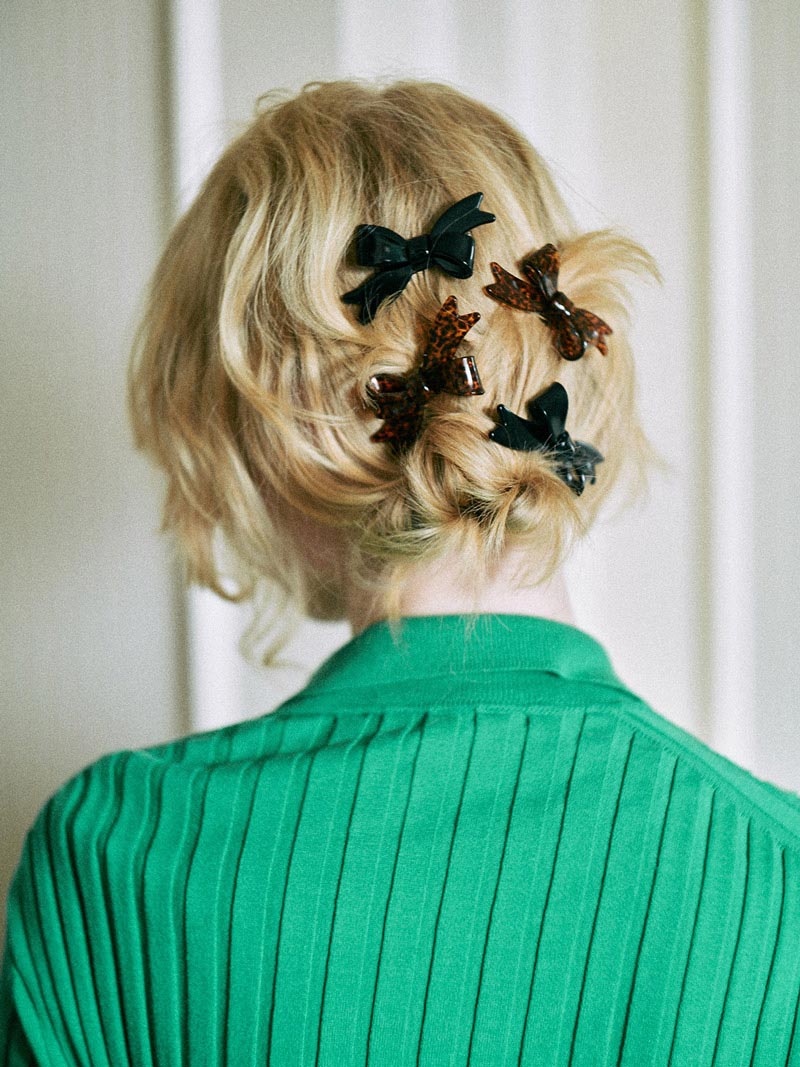 Maison ruban clip grand in Leopard