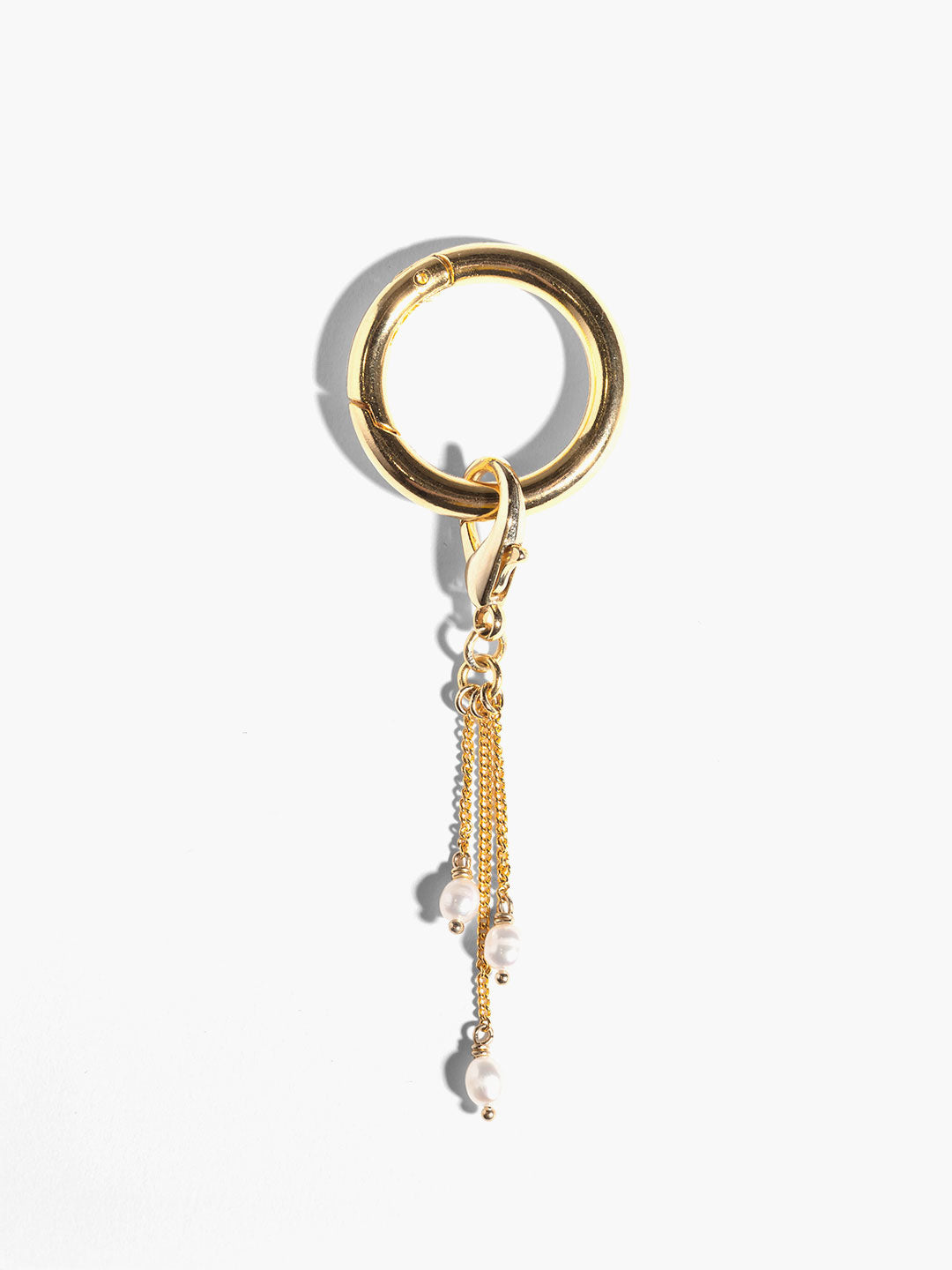 swing pearl charm in Gold