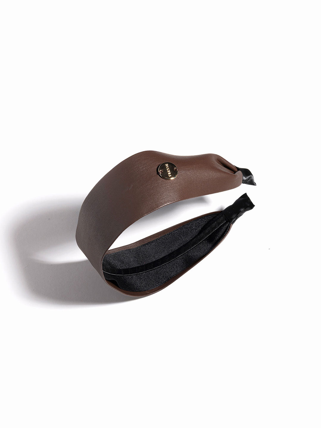 wide lether serre-tete in Brown